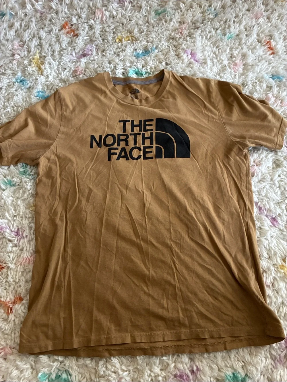 The North Face Men's Tan Short Sleeve Logo Tee
